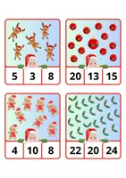 Vista previa - Refuerzo / NEE / Materiales de apoyo - Conteo de Navidad (+25 tarjetas) - página 2