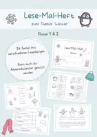 Vorschau - Anderer Materialtyp - Lese-Mal-Heft Winter 1./2. Klasse - Deckblatt