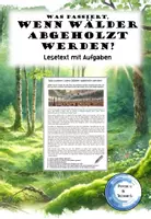 Vorschau - Arbeitsblätter - Die Abholzung der Wälder - Lesetext mit Aufgaben - Deckblatt
