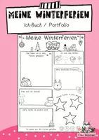 Vorschau - Arbeitsblätter - Meine Winterferien 2025 Ich-Buch/Portfolio - Deckblatt