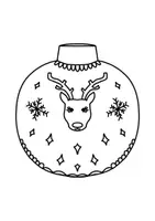 Vorschau - Mal- und Bastelvorlagen - Weihnachtskugeln/Christbaumkugel Fenster- und Ausmalbilder - Seite 1