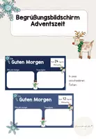 Vorschau - Präsentationen/Tafelbilder - Begrüßungsbildschirm Advent Weihnachten - Deckblatt