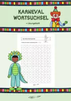 Vorschau - Arbeitsblätter - Karneval/Fasching Wortsuchsel 2. und 3. Klasse (+ Lösungsblatt) - Deckblatt