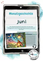 Vorschau - Arbeitsblätter - Monatsgeschichte: Juni - Deckblatt
