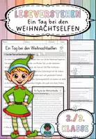 Vorschau - Arbeitsblätter - Leseverstehen - Ein Tag bei den Weihnachtselfen - Deutsch 2. und 3. Klasse - Deckblatt