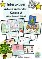 Vorschau - Unterrichtsreihen - Paket Klasse 2, Mathe, Deutsch Kunst, Wichtel, Wichteltür,Weihnachten - Seite 1