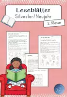 Vorschau - Arbeitsblätter - Leseblätter - Silvester / Neujahr (2.Klasse) - Deckblatt