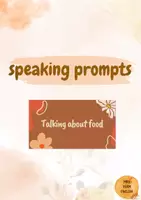 Vorschau - Präsentationen/Tafelbilder - Talking about food, topics for conversation, Gesprächsanlasse, warm-up - Deckblatt