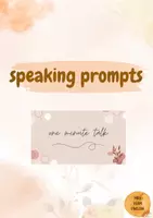 Vorschau - Präsentationen/Tafelbilder - One minute talks 3, topics for discussion, warm-ups, speaking - Deckblatt