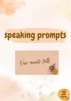 Vorschau - Präsentationen/Tafelbilder - One minute talk 2, topics for discussion, warm-ups, speaking - Deckblatt
