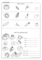 Vorschau - Arbeitsblätter - VEGETABLES - Worksheet - Picture Cards - Seite 3