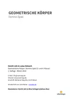 Vorschau - Spiele - Geometrische Körper: Domino-Spiel (3. - 4. Klasse) - Seite 1