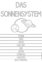 Vorschau - Arbeitsblätter - Flipbook: Sonnensystem (Sonne und Planeten) - Deckblatt