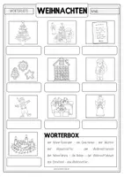 Vorschau - Arbeitsblätter - WEIHNACHTEN Wörterliste - Seite 2