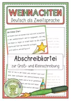 Vorschau - Fördermaterial/Inklusion - WEIHNACHTEN Abschreibkartei - Deckblatt