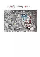 Vorschau - Mal- und Bastelvorlagen - Weihnachts-Puzzle und Ausmalbild - Seite 2
