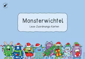 Vorschau - Bildkarten - Weihnachtsmonster-Lesezuordnungskarten - Deckblatt