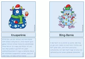 Vorschau - Bildkarten - Weihnachtsmonster-Lesezuordnungskarten - Seite 3