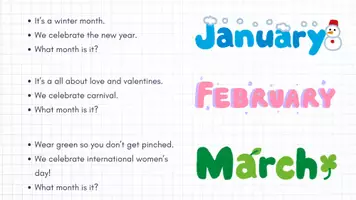 Vorschau - Quiz - Quiz about the months - Riddle me this! - Seite 1