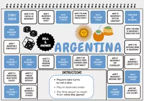 Vorschau - Spiele - Argentina Conversation Board Game English Games 6. bis 7.Klasse - Seite 1