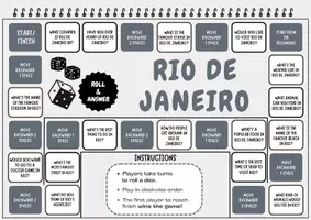 Vorschau - Spiele - Rio De Janeiro Conversation Board Game English Games 5. bis 6.Klasse - Seite 1