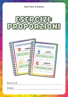 anteprima - Esercizi - Esercizi matematica - calcolo delle proporzioni - Pagina di copertina