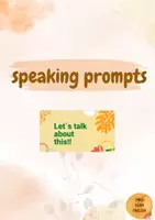 Vorschau - Präsentationen/Tafelbilder - speaking, topics for discussion, one minute talks - Deckblatt