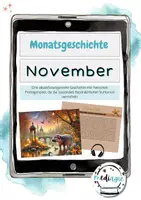 Vorschau - Präsentationen/Tafelbilder - Monatsgeschichte: November - Deckblatt