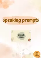 Vorschau - Präsentationen/Tafelbilder - This or that, speaking prompts, topics to talk about - Deckblatt