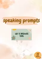 Vorschau - Präsentationen/Tafelbilder - speaking prompts, topics for discussion, one minute talk - Deckblatt