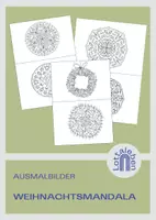 Vorschau - Mal- und Bastelvorlagen - Ausmalbilder Weihnachten // Weihnachtsmandala - Deckblatt