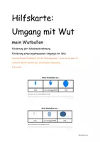Vorschau - Fördermaterial/Inklusion - Hilfskarte Wutregulation: Mein Wutballon - Deckblatt