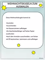 Vorschau - Mal- und Bastelvorlagen - Weihnachtskugeln zum Ausmalen (8 Varianten) - Seite 1