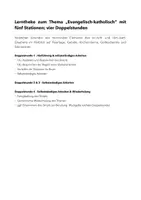 Vorschau - Stundenentwürfe - Materialpaket „Stationenarbeit Evangelisch-katholisch Jgst. 5/6“ (4 Doppelstunden) - Seite 2