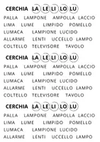 anteprima - Esercizi - LA LE LI LO LU - Pagina 1