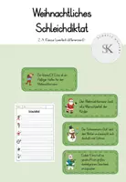 Vorschau - Arbeitsblätter - Winterliches Schleichdiktat 2.-4. Klasse (differenziert) - Deckblatt