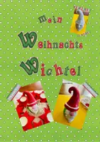 Vorschau - Bildkarten - Weihnachtswichtel aus Modelliermasse - Deckblatt