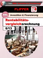 Vorschau - Unterrichtsreihen - Rentabilitätsvergleichsrechnung (IuF-Flipper 6/13) - Deckblatt