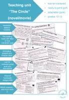 Vorschau - Unterrichtsreihen - Unterrichtsreihe "The Circle" (novel by Dave Eggers) - Deckblatt