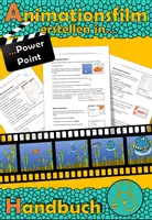 Vorschau - Arbeitsblätter - PowerPoint-KURS: einen Animationsfilm erstellen 🎬(Handbuch) - Deckblatt