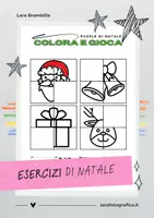 anteprima - Esercizi - ESERCIZI DI NATALE | VOL. 3 COLORA E GIOCA - Pagina di copertina