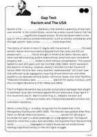 Vorschau - Arbeitsblätter - Lückentexte - Rassismus Gap Texts - Racism - Seite 2