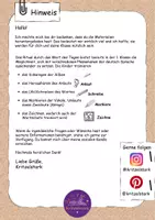 Vorschau - Arbeitsblätter - WORT DES TAGES - Arbeitsblatt - Klasse 1 - Seite 1