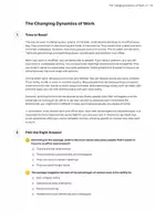 Vorschau - Arbeitsblätter - The Changing Dynamics of Work - Deckblatt
