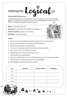 Vorschau - Arbeitsblätter - Weihnachts-Logical: Rätselspaß für die Adventszeit - Deckblatt