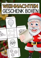 Vorschau - Mal- und Bastelvorlagen - Papier Geschenkboxen für Weihnachten (Druckvorlage) - Deckblatt