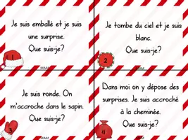 Aperçu - Jeux - Les devinettes de Noël - inférences - Page 1