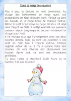 Aperçu - Texte - Histoires Piste de Lecture: Dans la neige - Page 3