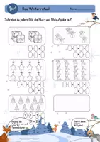Vorschau - Arbeitsblätter - 1x1 im Winter (Klasse 1 & 2): Mathe (AB) - Seite 3