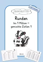 Vorschau - Arbeitsblätter - Runden im ZR 1 Million - gemischte Zahlen 1 - Übungsblatt - Deckblatt